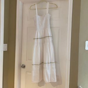 White garden dress